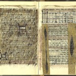 Sad Maps, page from altered book 2010