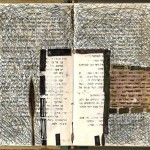 Sad Maps, page from altered book 2010