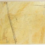 Landslides and Earthquakes Dating, 2003, miniature drawing and collage on various cards.