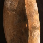 Large Remains, 1997-2000, modified plaster and pigments on wire mash and iron frame, 50X80X178