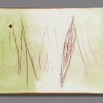 War Diary, 2006-8, aquarelle, engraving on wood, 24X17X2 cm
